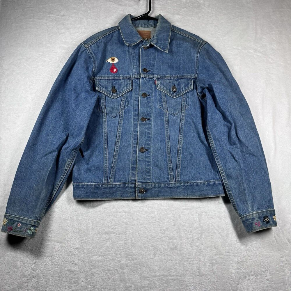 Vintage 1960s Levi's Big E Denim Trucker Jean‎ Jacket Type III Rolling Stone